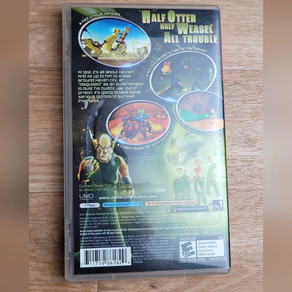 Sony Daxter Greatest Hits - PlayStation Portable Game with Green and Red Cover